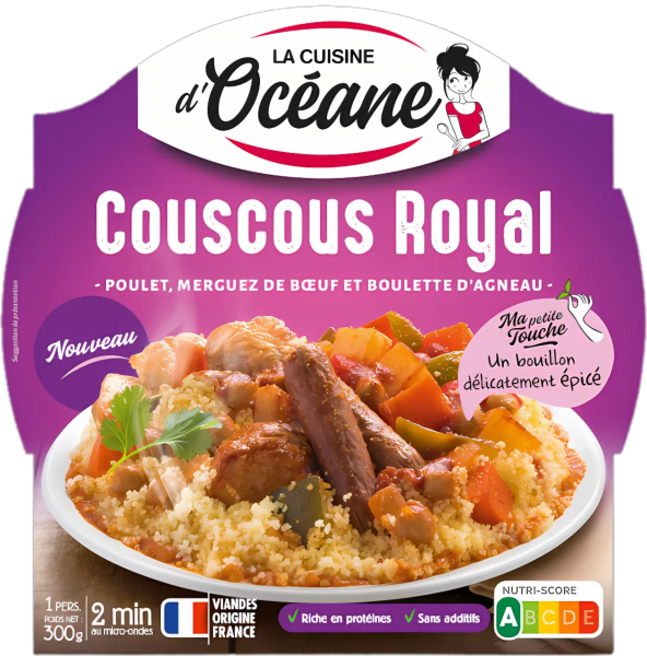 La Cuisine d'Océane - Couscous Royal Poulet/Rind & Weizengriess 300g